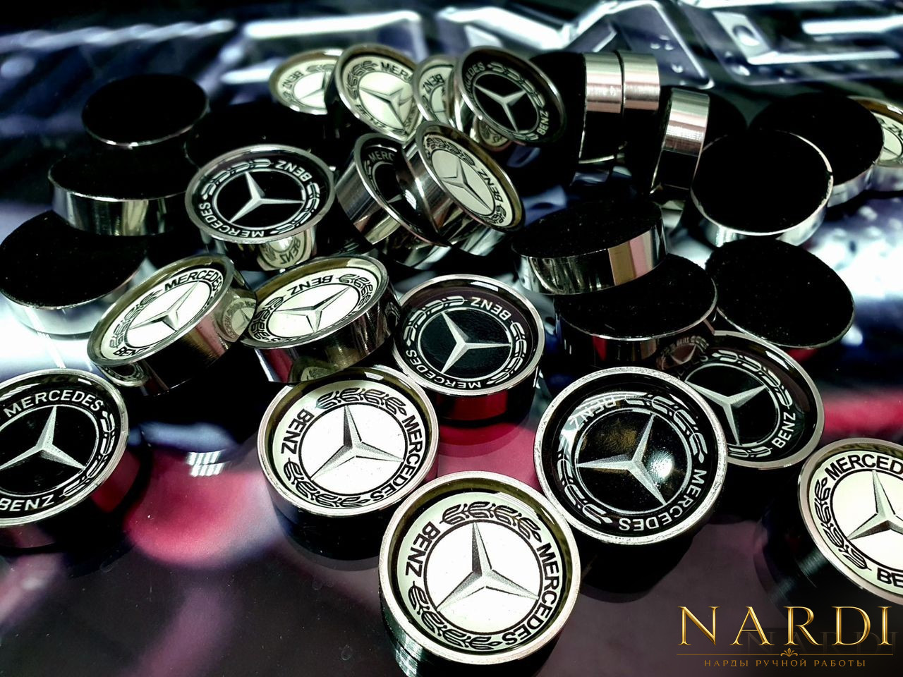 Фишки стальные Mercedes
